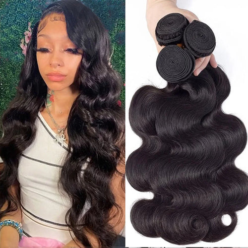 Cheap Wholesale 30 32 Inch Body Wave 3 4 Bundles Brazilian Hair Water