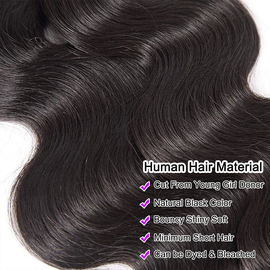 Cheap Wholesale 30 32 Inch Body Wave 3 4 Bundles Brazilian Hair Water