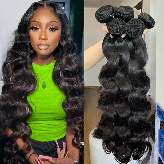 Peruvian Body Wave Human Hair Bundles Raw Virgin 100% Unprocessed